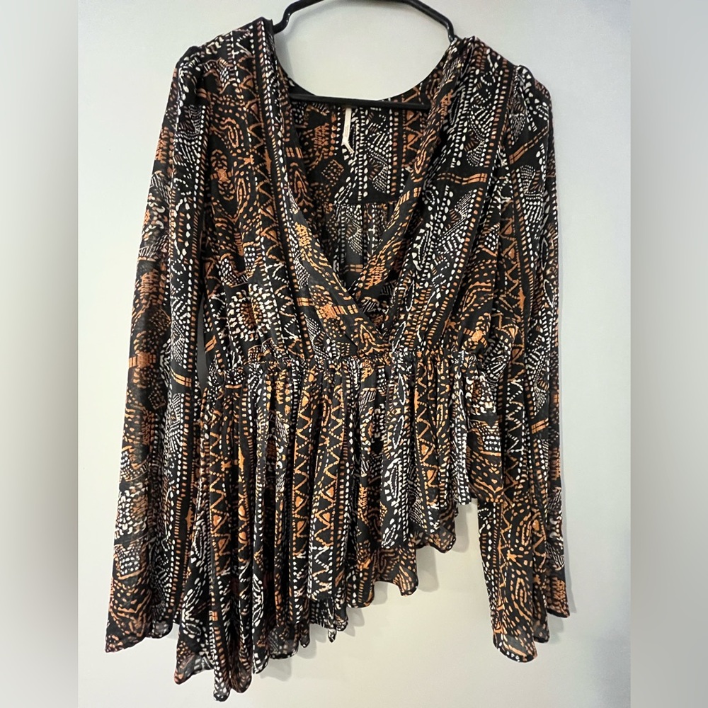 Free People Patterned Shirt
